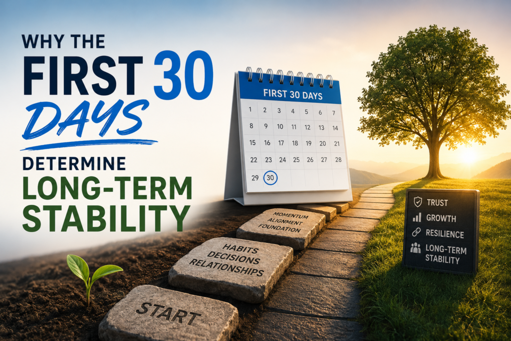 Why the First 30 Days Determine Long-Term Stability