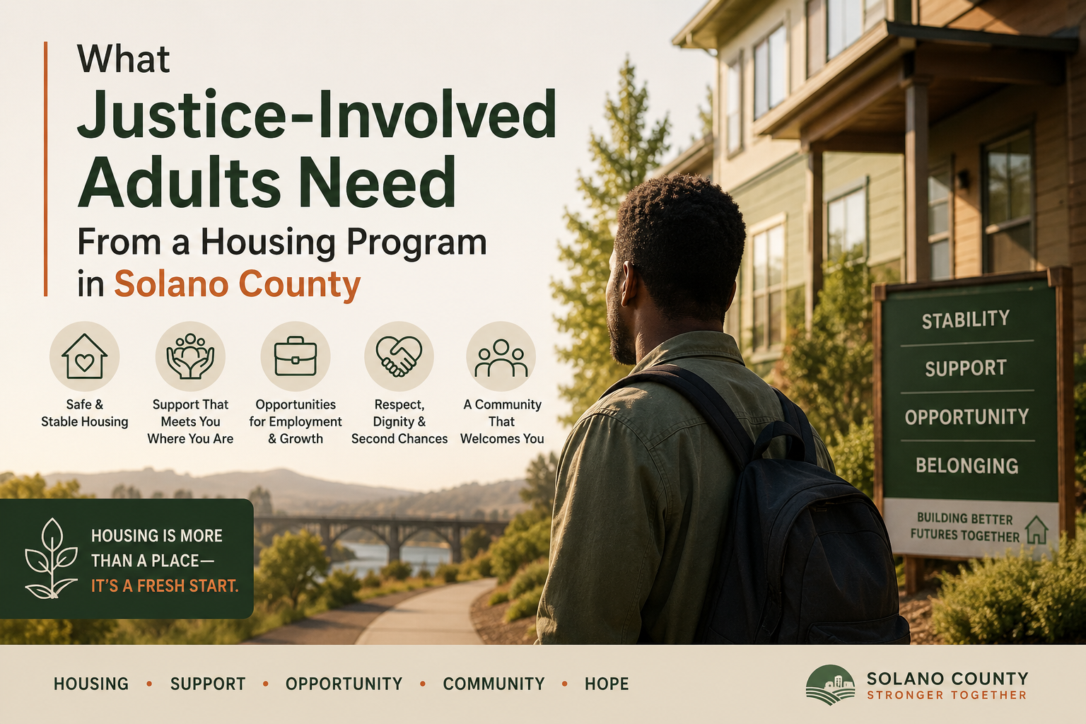 What Justice-Involved Adults Need From a Housing Program in Solano County